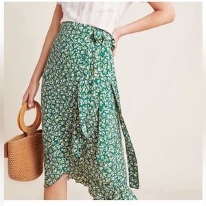 Anthropologie Faithful the Brand Celeste Wrap Midi Skirt, Medium